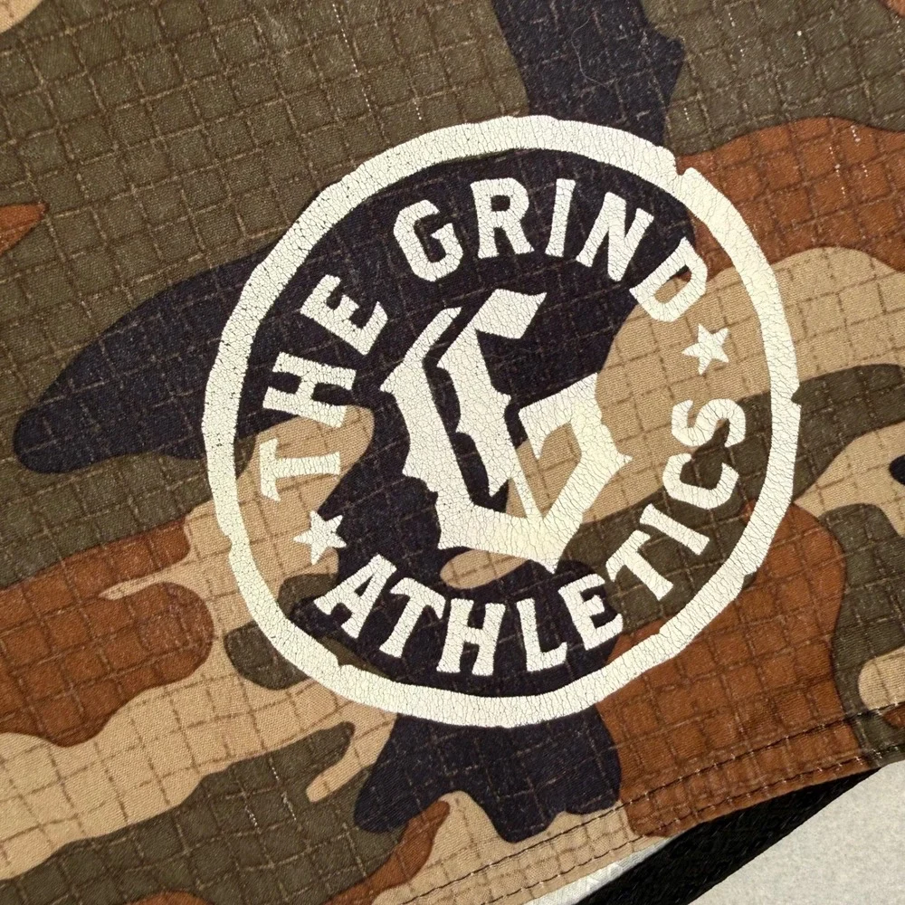 The Grind Athletics Camo Board Shorts Mens 38 Brown Ripstop Tactical Workwear